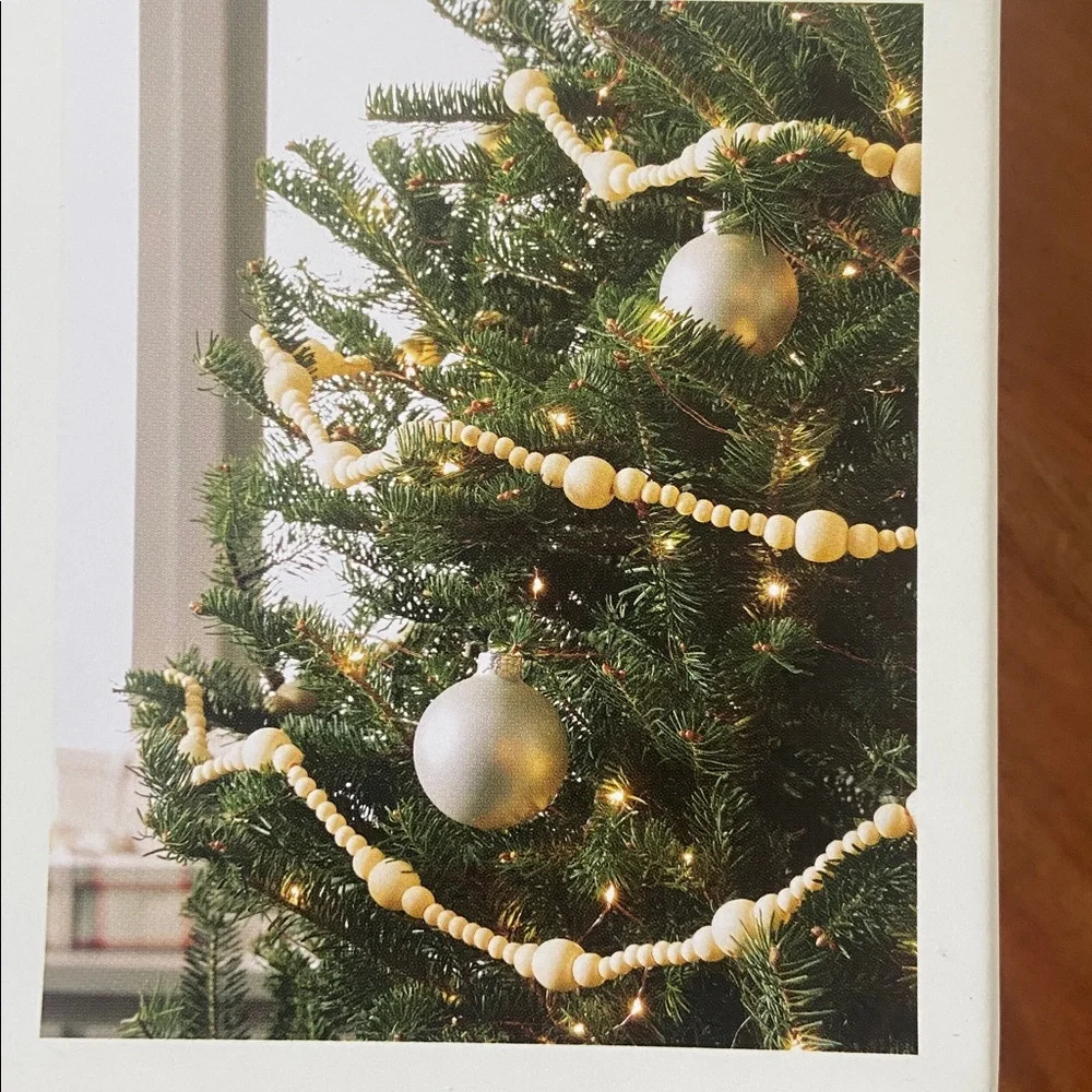 Hearth & Hand Magnolia 12’ wooden bead garland home decor holiday Christmas tree